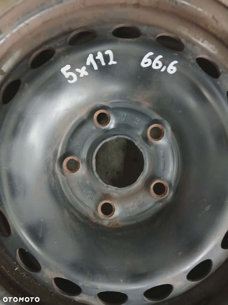 FELGA STALOWA FELGI VW GOLF AUDI 5X112 66.6 ET 47 15 CALI - 3