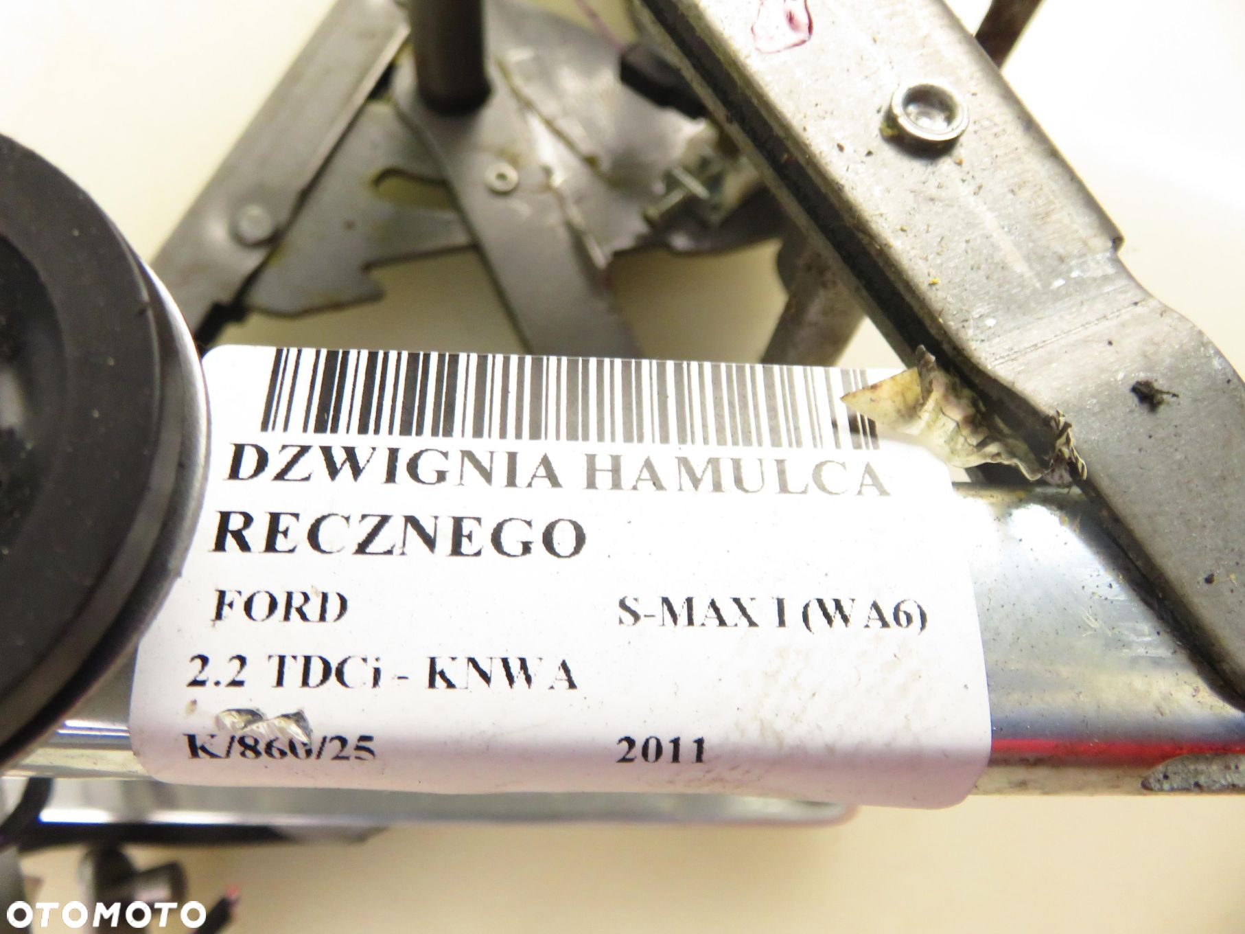DŹWIGNIA HAMULCA RĘCZNEGO FORD S-MAX I (WA6) 6G912780KT - 2
