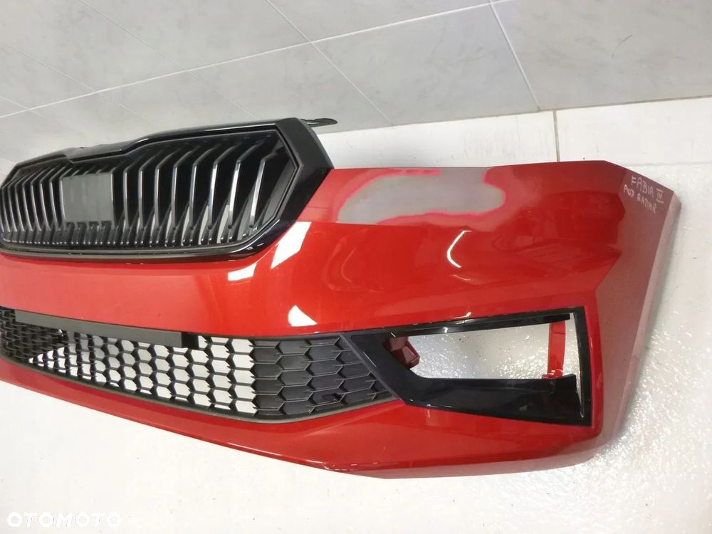 SKODA FABIA IV 4 ZDERZAK PRZÓD  PRZEDNI 4xPDC GRILL ATRAPA CHŁODNICY POD RADAR ORYGINAŁ - 20