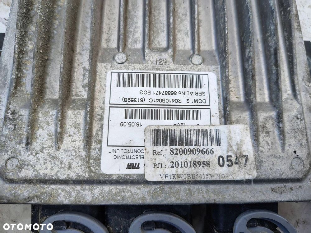 KOMPUTER SILNIKA KOMPLET 8200909666 RENAULT KANGOO 2 II 1.5 DCI - 2