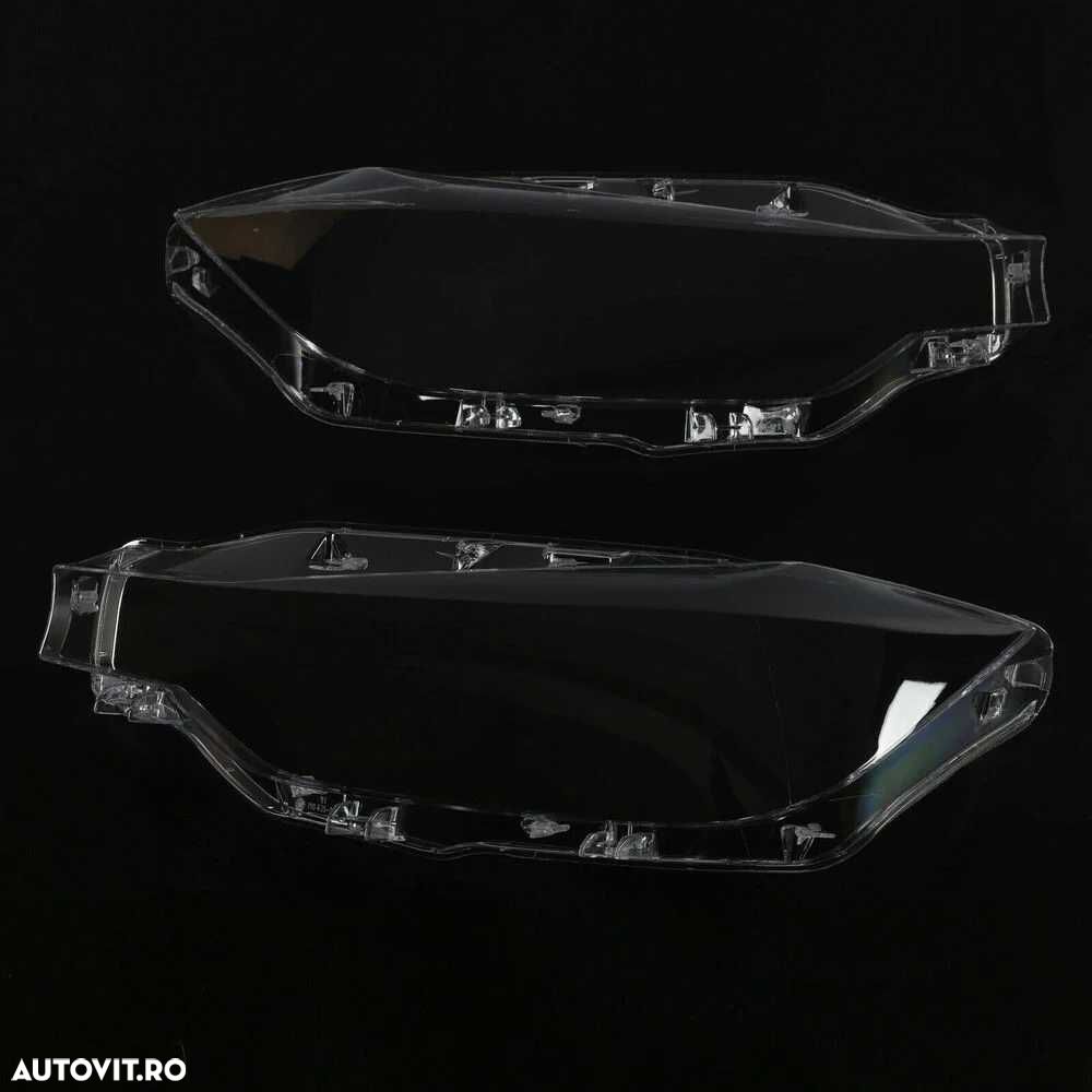 Sticla Far Stanga Dreapta BMW Seria 3 F30 F31 Facelift, LED, 2015-2019 - 2