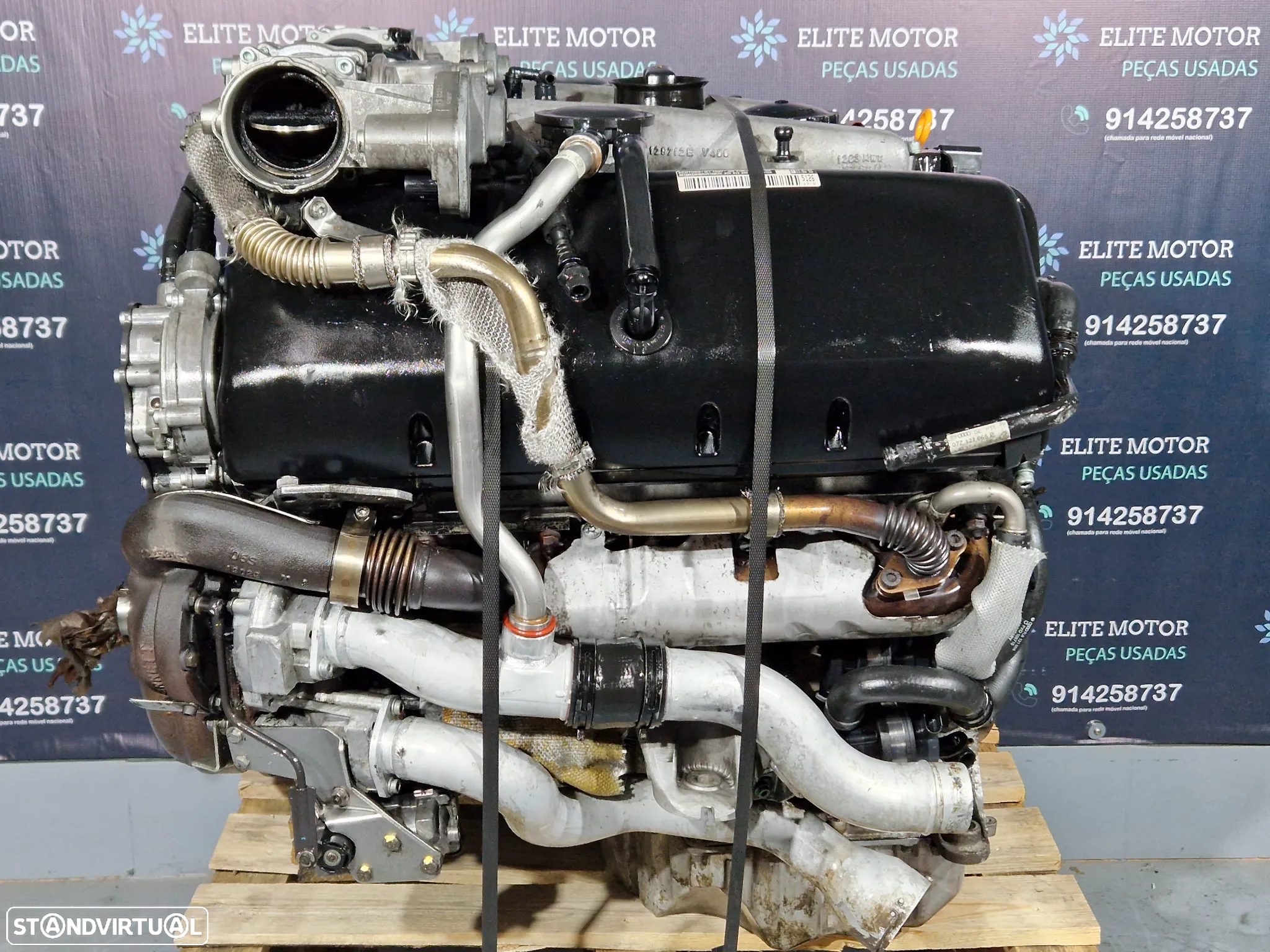 Motor usado para peças AYH VW TOUAREG 7L 5.0 TDI V10 313CV colaça bloco cambota injetores turbo - 10