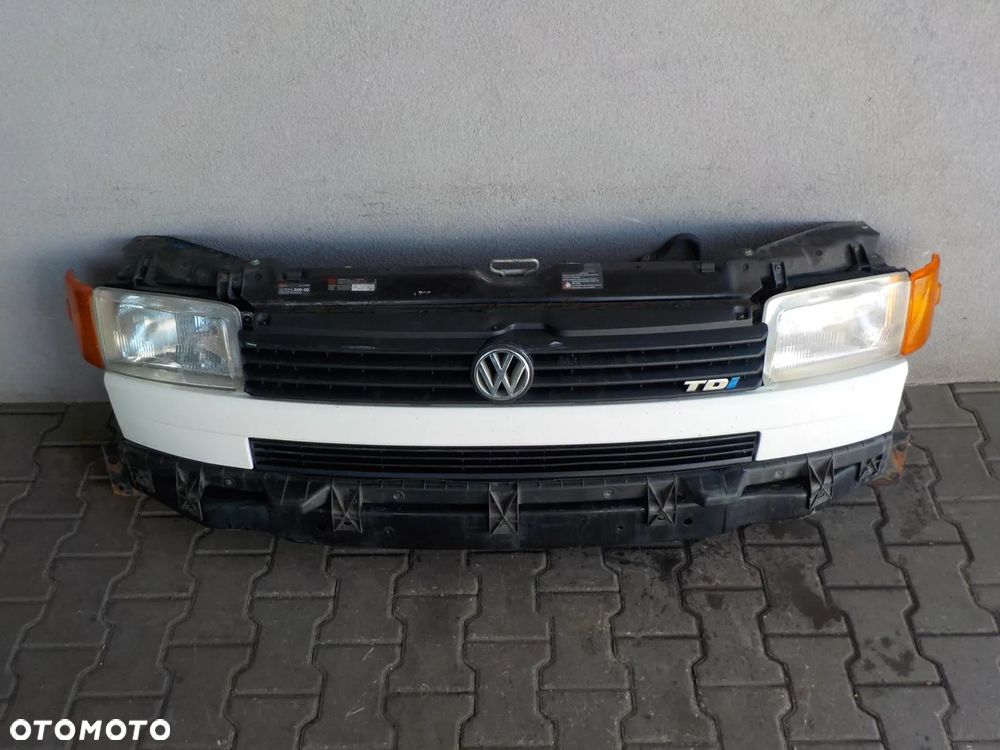 VW T4 96- PRZÓD GRILL WZMOCNIENIE PAS PRZEDNI BIAŁY - 4