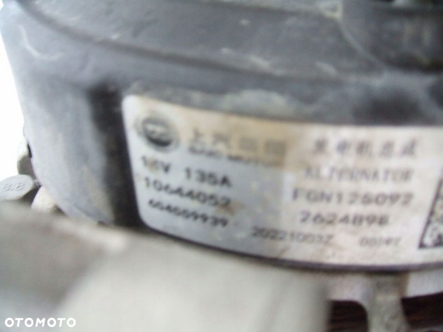 MG ZS 1.0TDGI ALTERNATOR 14V 135A 10644052 2624898 - 5