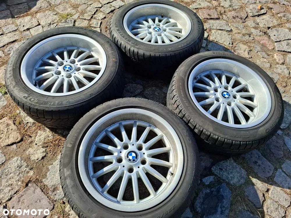 KOŁA ZIMOWE ZIMA ALUFELGI Z RANTEM 225/50 R17 8Jx17 H2 BMW E39 5x120 - 2