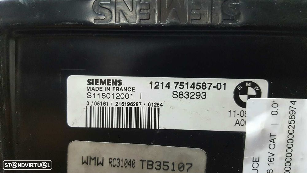 CENTRALINA DO MOTOR UCE MINI MINI (R50,R53) 1.6 16V CAT - 4