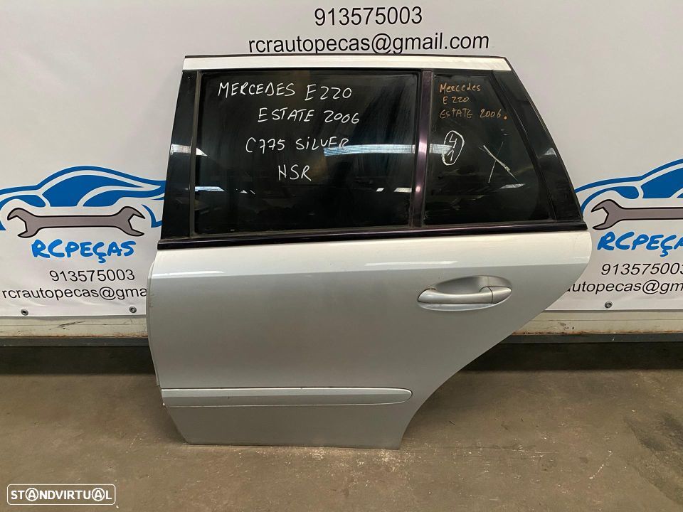 PORTA TRASEIRA TRÁS ESQUERDA MERCEDES BENZ CLASS E W211 WAGON FECHO ELEVADOR MOTOR PUXADOR VIDRO - 1