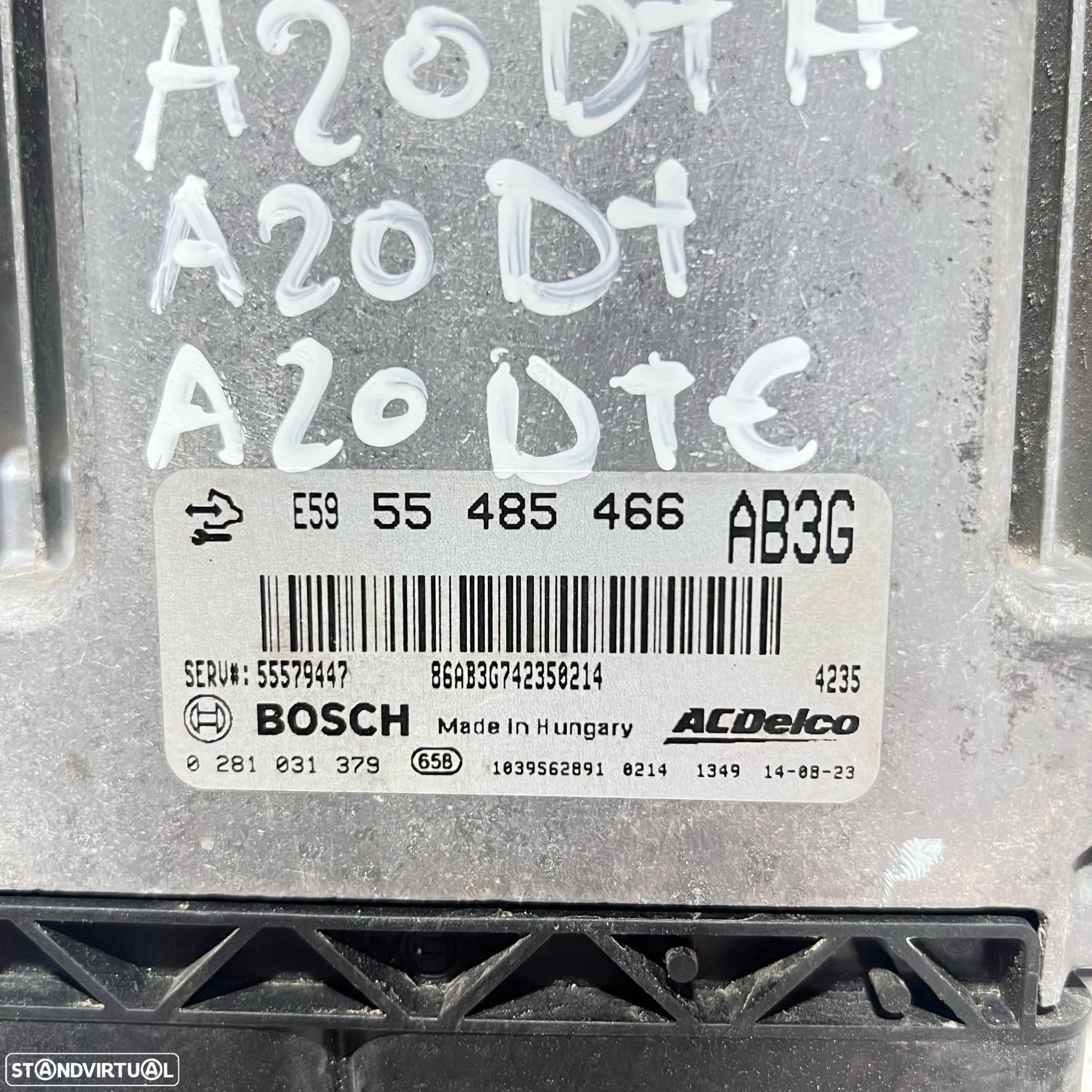 .Centralina Original Motor Bosch GM Opel 2.0 CDTi A20DTH A20DTE A20DT 55 485 466 / 0 281 031 379 - 1