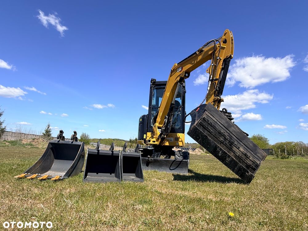 Caterpillar Minikoparka Cat 302.7 3xłyżki Skarpowa hydrL\P dodatkowe linie hydrauliczne szybkozłącze Gąsienice jak Nowe WIDŁY WIERTNICA za dopłatą - 20