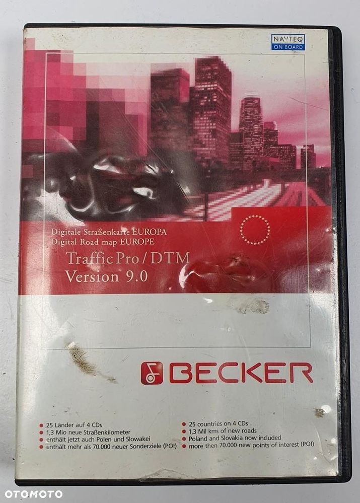 MAPA EUROPY NAVI NAWIGACJI PŁYTY CD BECKER 1700731 1700723 - 1
