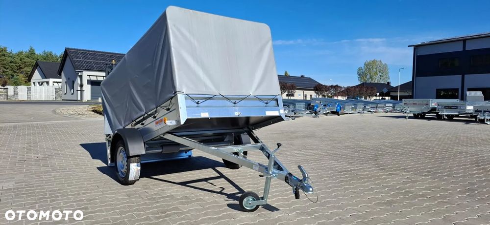 Neptun DOSTAWA Przyczepka 236x129x110cm N7-236 ptw Lekka przyczepa jednoosiowa ze stelażem i plandeką h-110cm! UCHYLNA!GN128 - 14