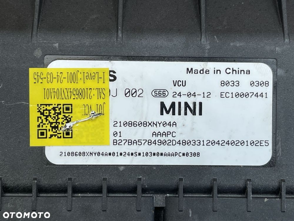 MINI COOPER IV J01 ACEMAN I J05 2024- STEROWNIK MODUŁ VCU 2108608XNY04A - 4