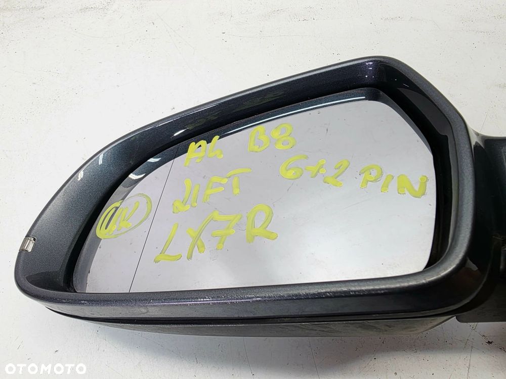 LUSTERKO ZEWNĘTRZNE LEWE AUDI A4 B8 LIFT LX7R 6+2 PIN UK - 10