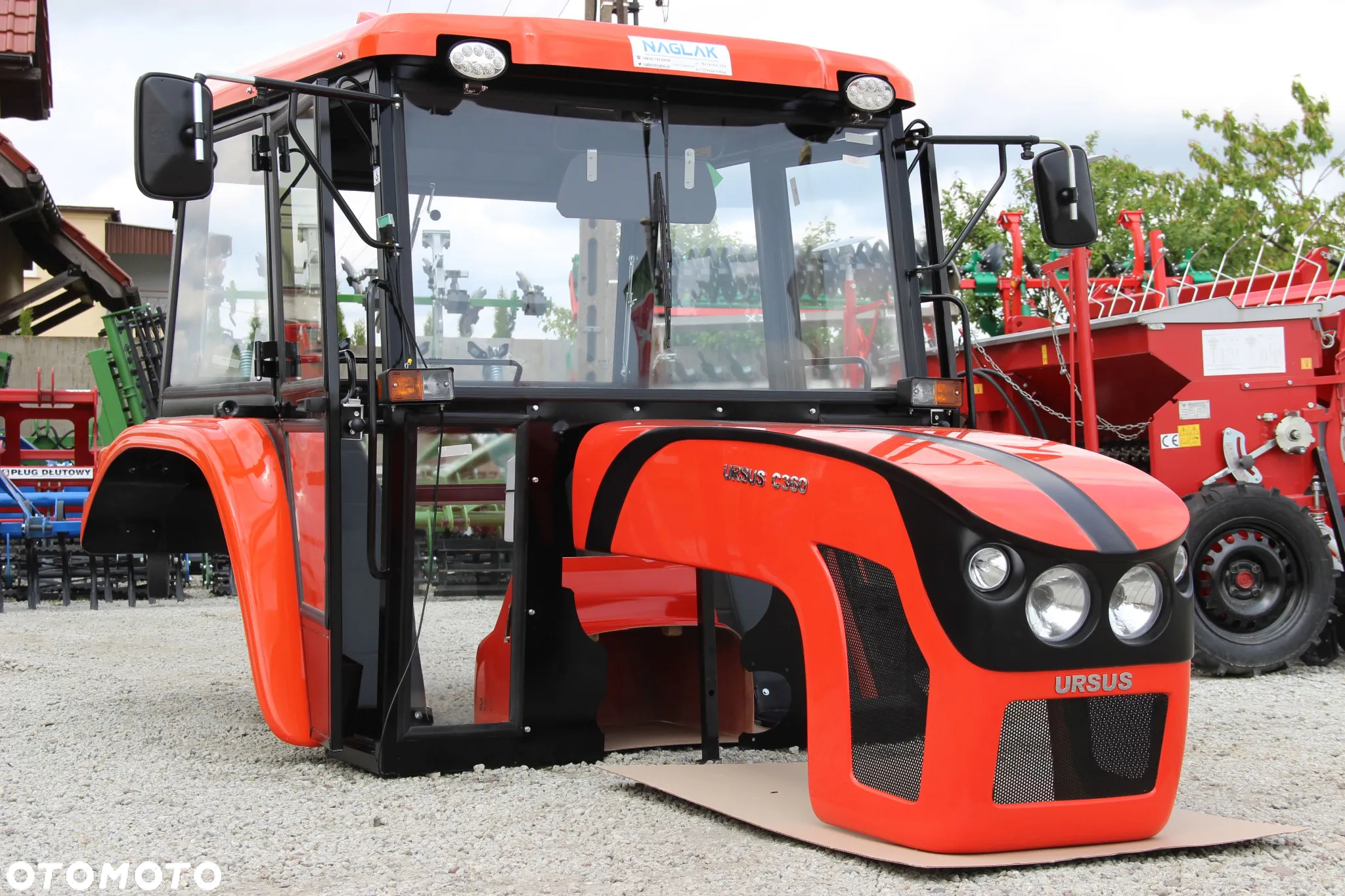 Kabina C360 maska C- 360 Naglak zestaw czerwony kabiny maski - 6