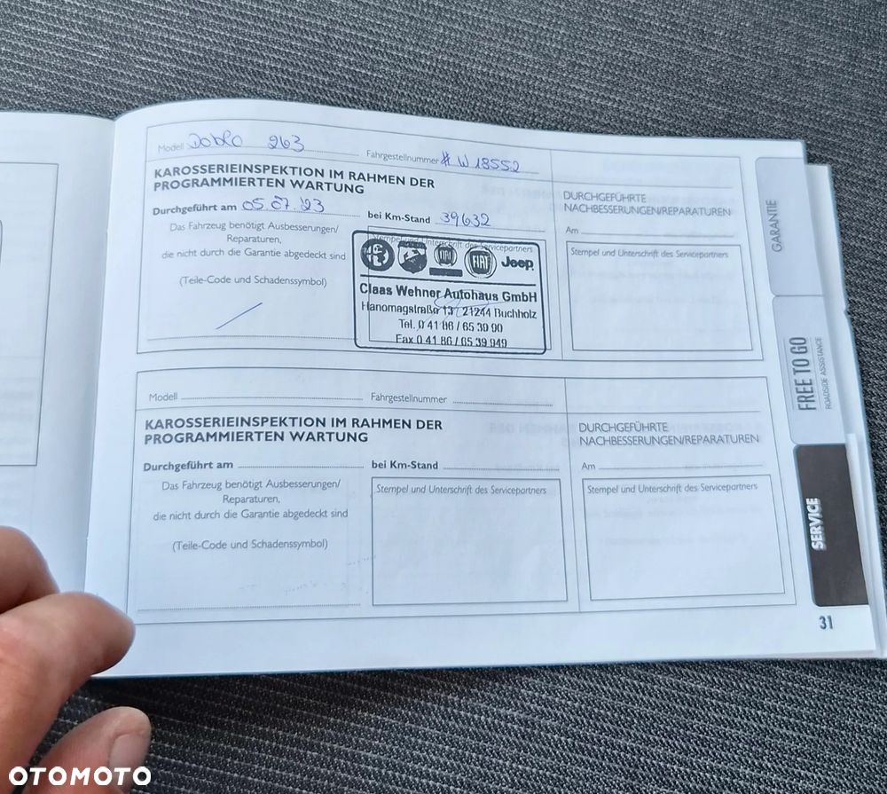 Fiat Doblo 1.6d 105KM Regał Klima - 22
