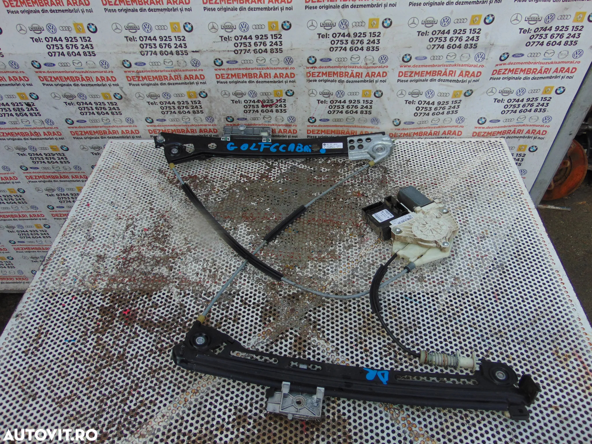 Macara VW Golf 6 Cabrio macara geam dreapta cu motoras cod 5k0959793a - 2