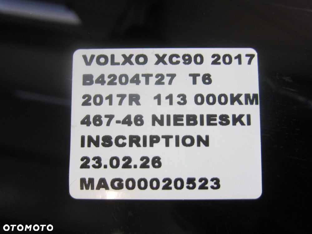 VOLVO XC90 II XC 90 SZYBA KAROSERYJNA LEWA TYLNA LEWY TYŁ 31468145 16ROK - 11