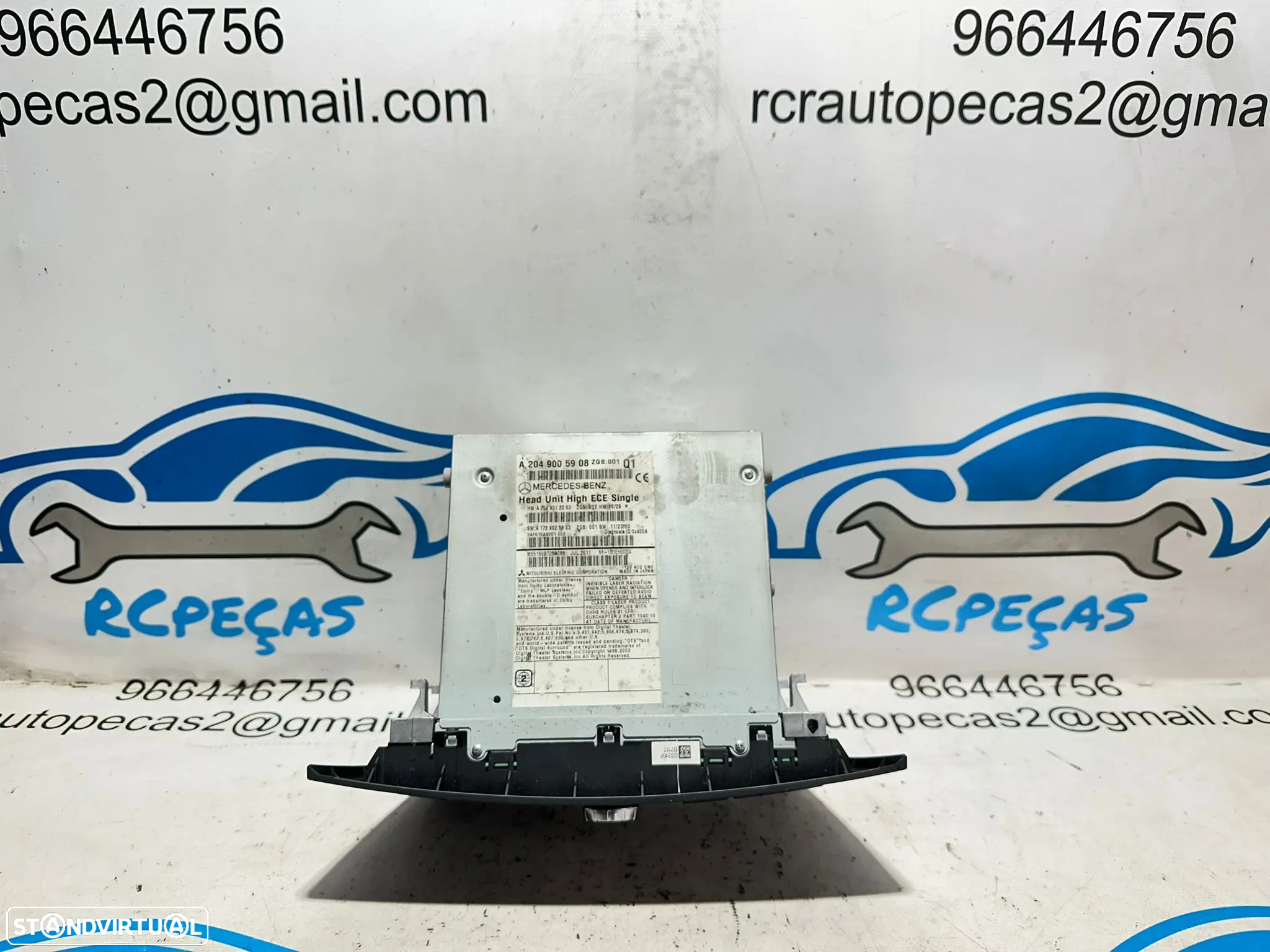 .Auto Radio Headunit Original Mercedes Benz Classe C W204 Coupe 2012 - 2015 - 6