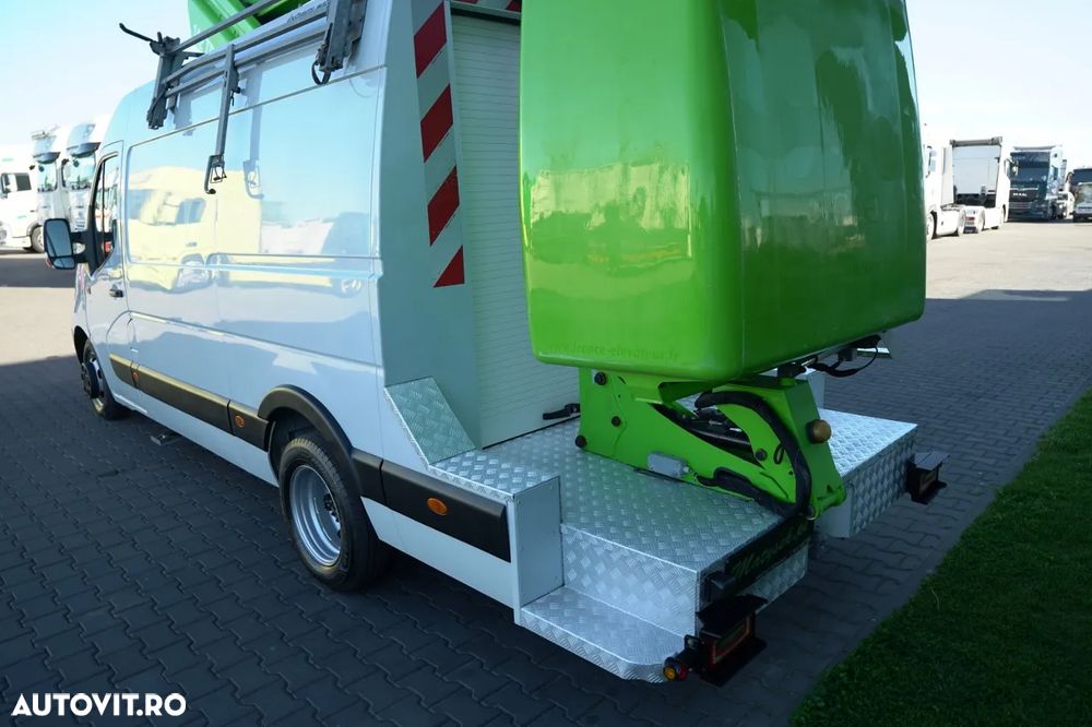 Renault MASTER / AERIAL / Platformă de lucru aeriană Elevateur 142 TPF - 14 m / MAX 265 kg / TABLĂ / - 10