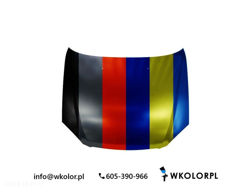 NOWA POKRYWA SILNIKA CHEVROLET LACETTI 2003-2004 LAKIEROWANA W KOLOR - 1
