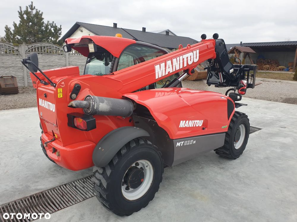 Manitou MT 625H WIDŁY HYD./CHWYTAK/ŁYŻKA SPROWADZONA SUPER STAN - 6
