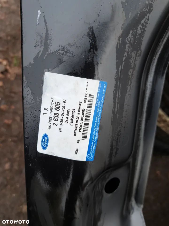 Klapa tylna tył Ford Galaxy MK-3 MK-4 III 2638605 EM2B-U40400-BJ Klapa pokrywa Bagażnika Ford Galaxy MK-3 MK-4 2015 2016 2017 2018 - 5