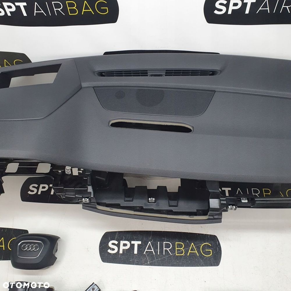 AUDI Q7 4M PRZED LIFTEM DESKA ROZDZIELCZA KONSOLA KOKPIT PULPIT PODUSZKI AIRBAG AIR BAG PASY KIT SET - 3