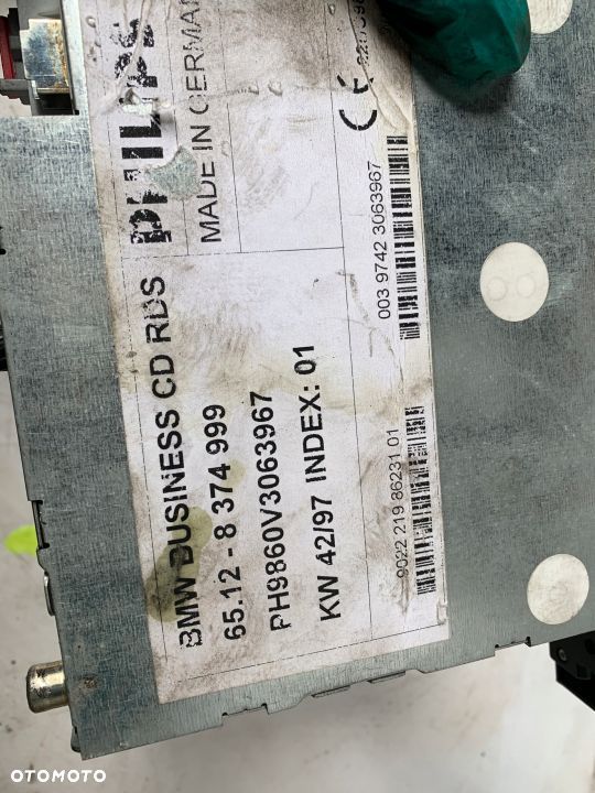 RADIO CD ODTWARZACZ 8374999 BMW E39 PRZEDLIFT - 2