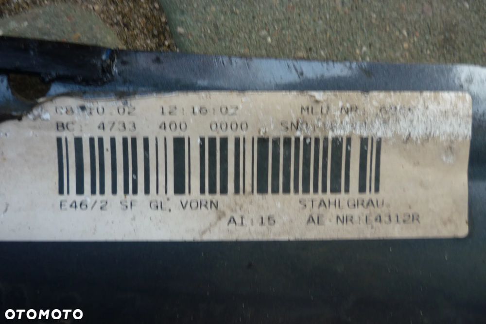 zderzak BMW E46 Coupe Cabrio Stahl grau - 8
