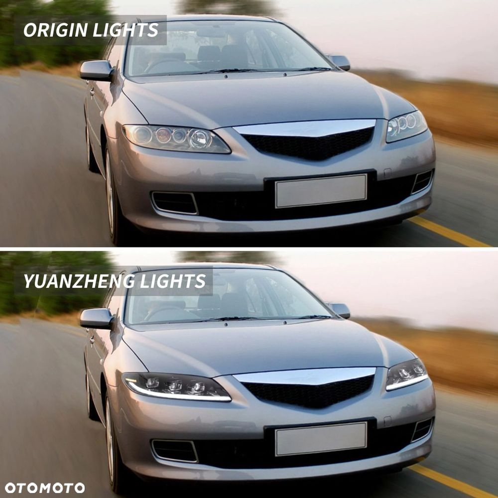 Reflektory Lampy kpl Vland Full Led Neon Tuning Mazda 6 I gg gy 2002-2007 - 12