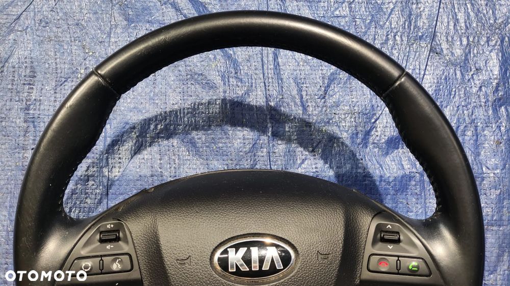 KIEROWNICA MULTIFUNKCYJNA SKÓRA CZARNA KOMPLETNA PODUSZKA AIRBAG KIEROWCY KIA PICANTO II 2 - 5