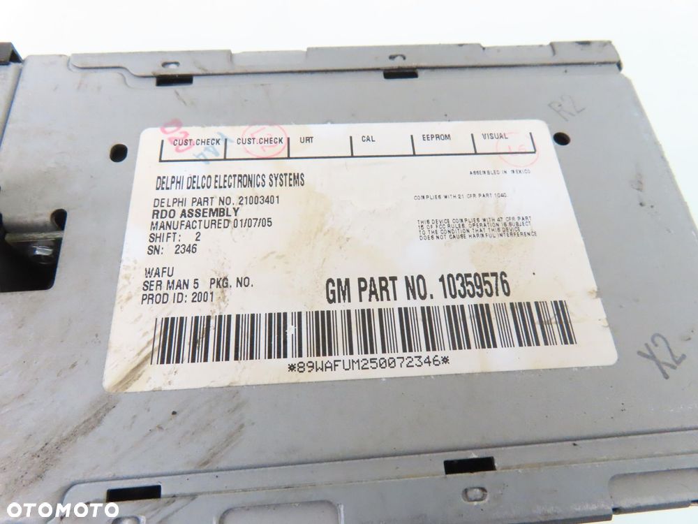 RADIO CHEVROLET BLAZER S10 10359576 - 5