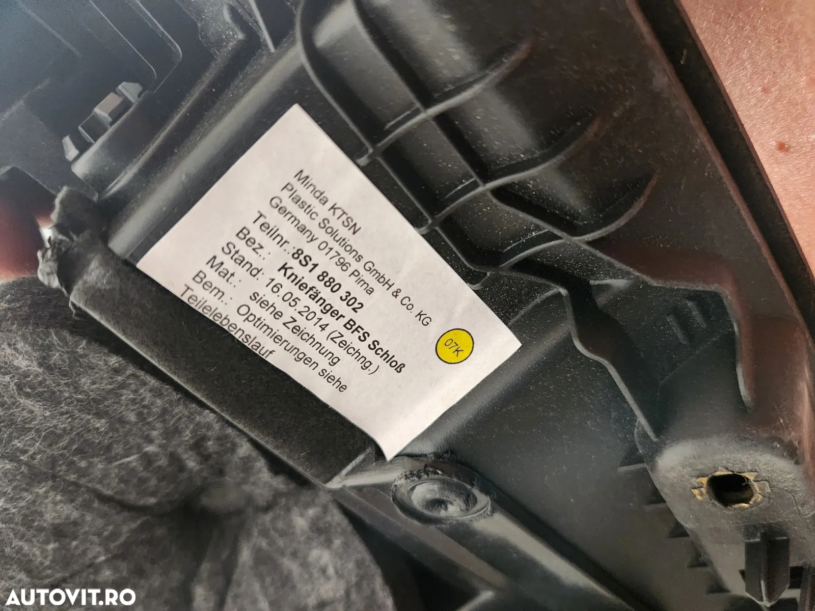 Torpedo Cutie Acte Cu Airbag Genunchi Audi TT 8S An 2014-2015-2016-2017-2018  Vo Stanga Europa - De - 7
