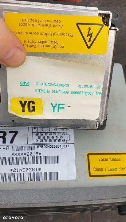 RADIO CD NCDC 2015 SIEMENS WYŚWIETLACZ OPEL VECTRA C SIGNUM 313203739 - 9
