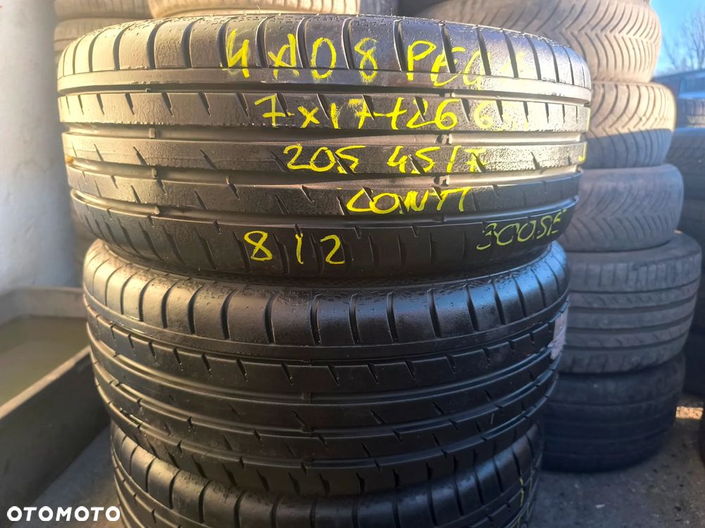 205/45R17 88W Opony Letnie Lato CONTINENTAL ContiSportContact 3 8mm Legnica ALU-RAD 205/45 - 14