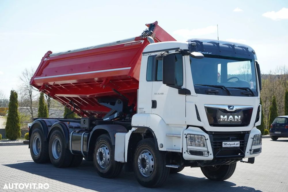 MAN TGS 35.460 / 8X4 / BASCULĂ CU 2 BENZI / BORDMATIC / MEILLER KIPPER / AUTOMATĂ / EURO 6 - 16