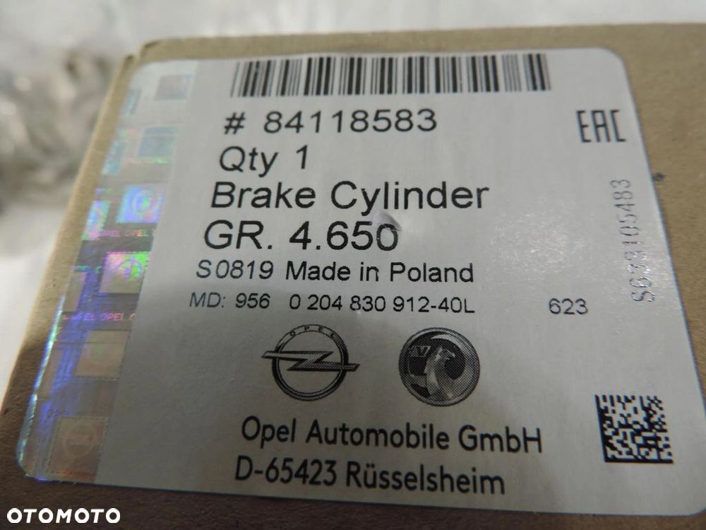 Opel Insignia B Główny cylinder hamulca 84118583 NOWY ORYGINAŁ - 6