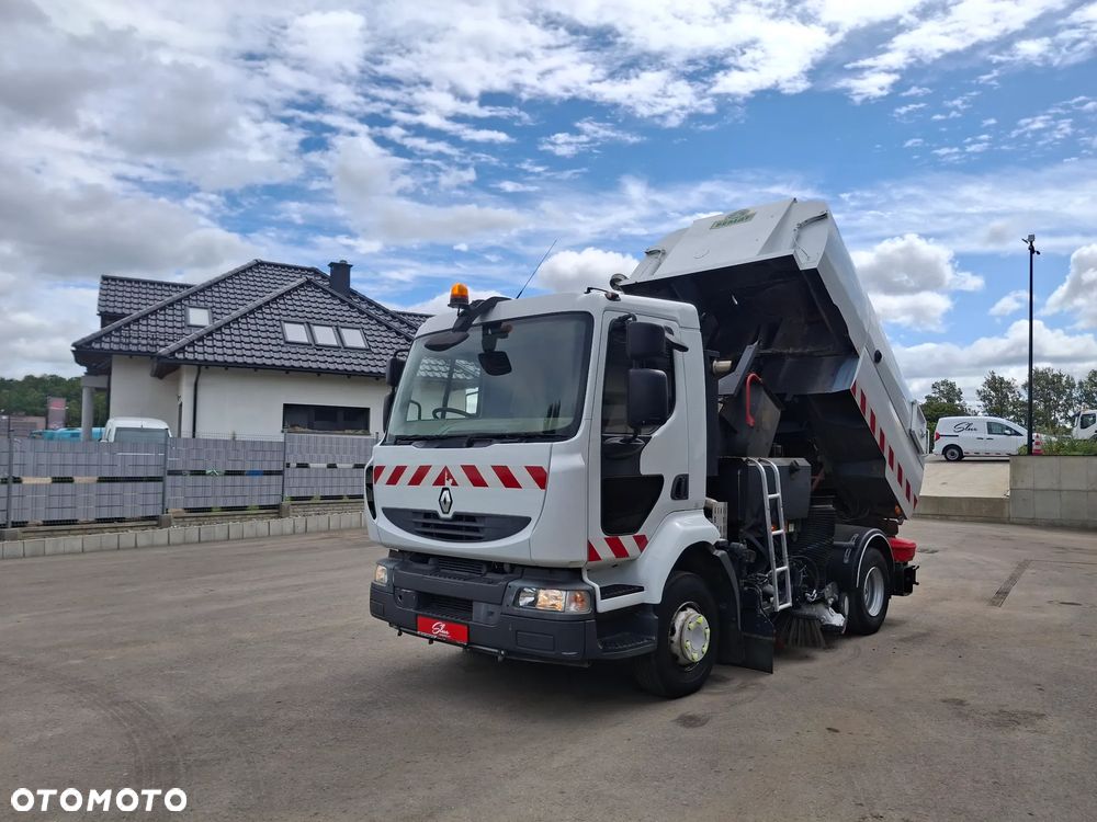 Renault Midlum 220 Zamiatarka Johnston VS500 2 Silniki Szczotki L/R Obie Strony - 12