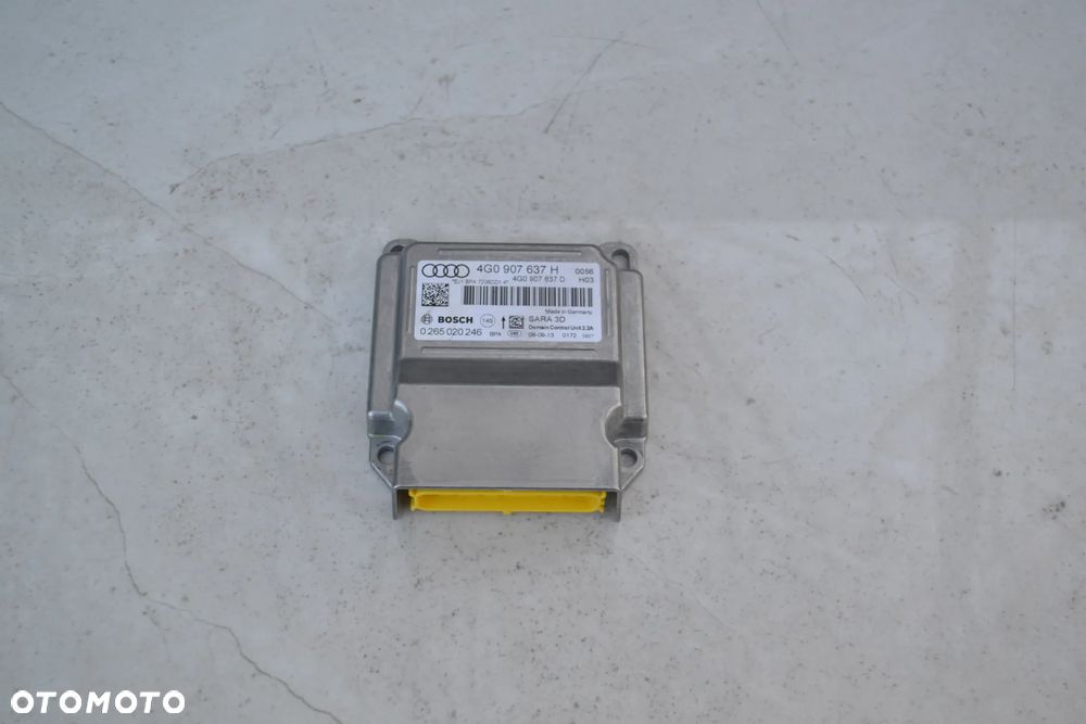 AUDI A6 C7 MODUŁ CZUJNIK PRZYŚPIESZENIA 4G0907637H 4G0907637D 0265020246 - 1