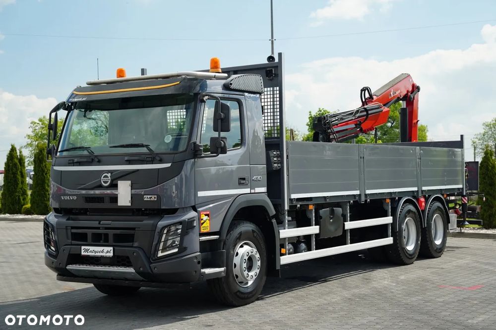 Volvo FMX 430 / SKRZYNIOWY- 7,15 M / HDS HYVA HC-183 / ROTATOR / WIDŁY DO PALET / PILOT - 10