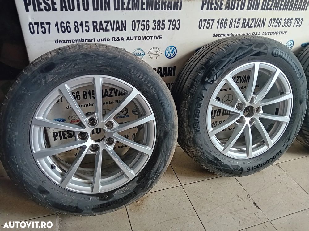 Set Jante R17 Vw Audi Seat Skoda 225/60R17 Anvelope vara Bune Bridgestone Dot 2022 A6 C8 A5 Octavia - 3