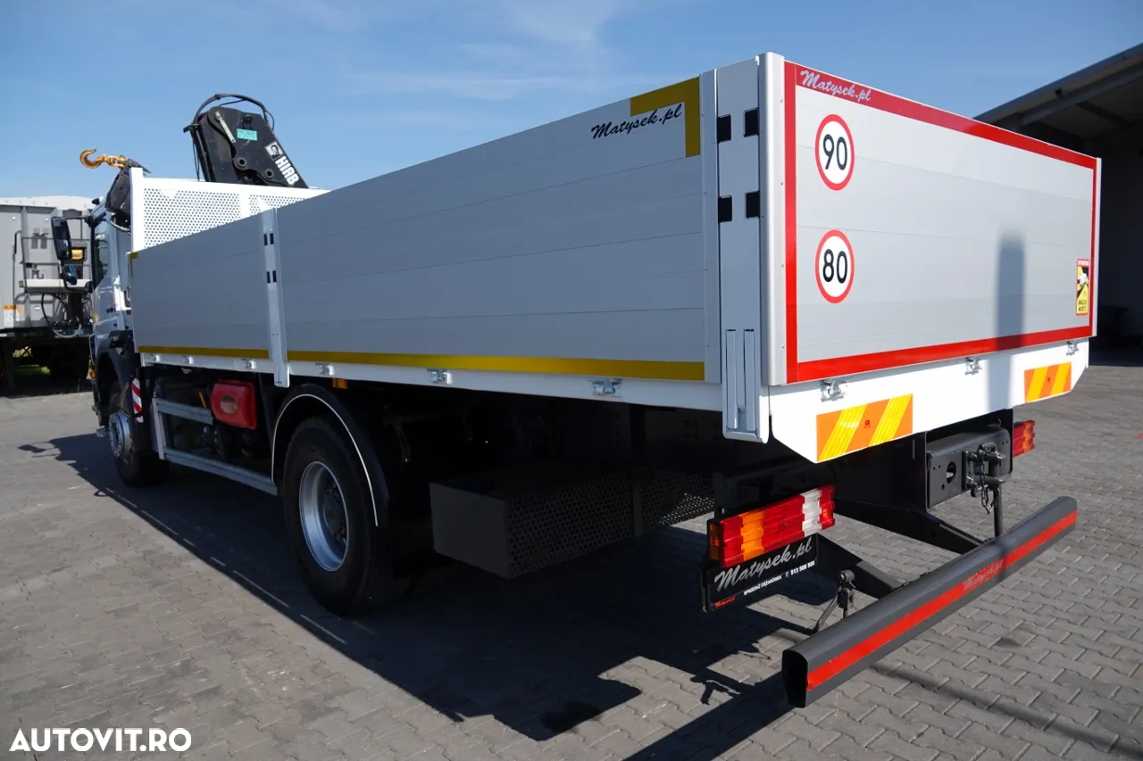 Mercedes-Benz AXOR 1829 / 4X2 / TRANSMISIE - 6 M / HDS HIAB 122 BS-3 / extensie: 10 M / CAPACITATE MAXIMA DE RIDARE 4 600 KG / MANUAL / RADIO CONTROL / ANVELOPE 100% / IMPORTAT - 11