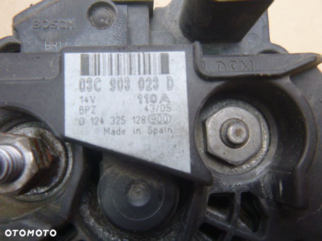 ALTERNATOR AUDI A3 8P 1.6 FSI 03C903023D 110A - 11