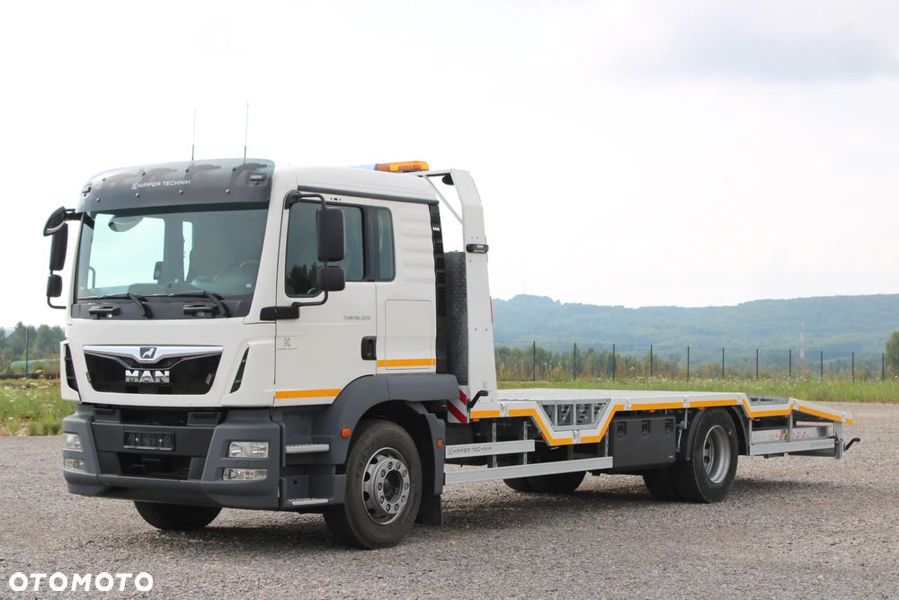 MAN TGM 18.320 Laweta Pomoc Drogowa Najazd Nowa zabudowa Kabina sypialna spanie łóżko TGX TGS Antos TGL Atego - 1