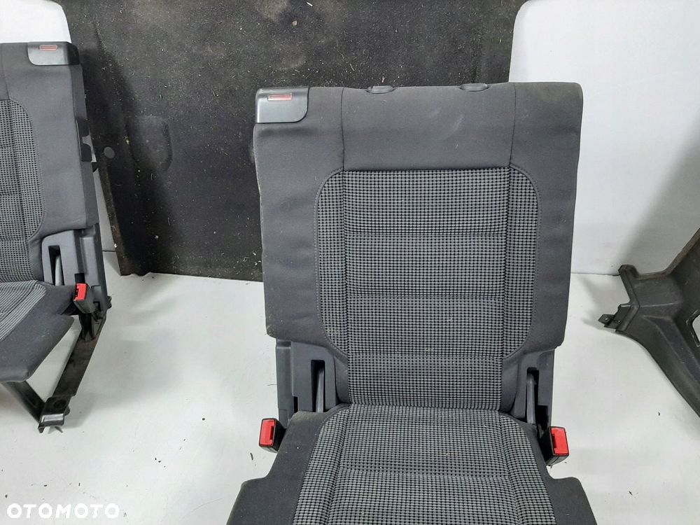 VW TOURAN 05R FOTELE TYL 3 RZAD 1T0885866 1T0885865  PASY BOCZKI PODLOGA - 13