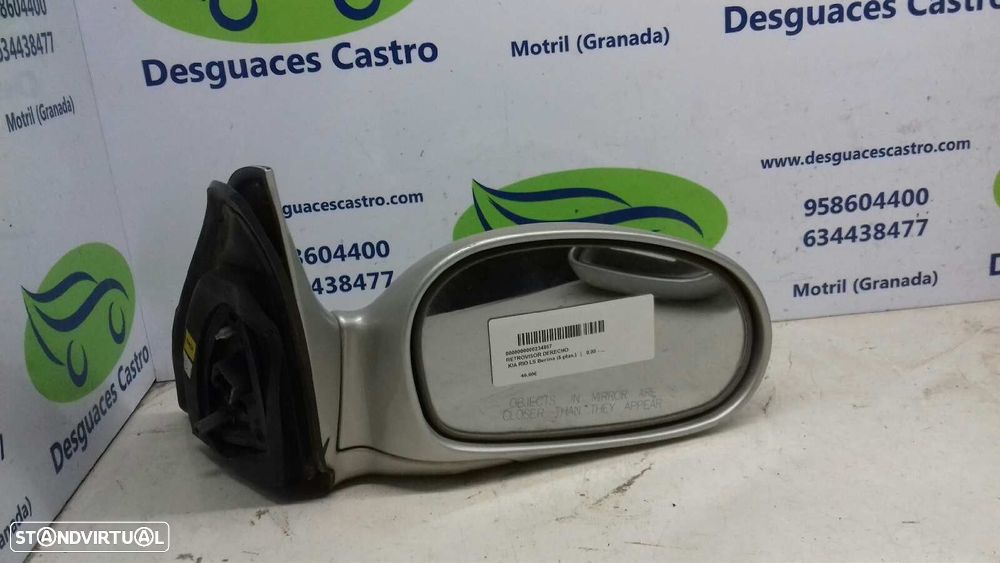 ESPELHO RETROVISOR DIREITO KIA RIO BREAK FAMILIAR 2002 -A3E - 2