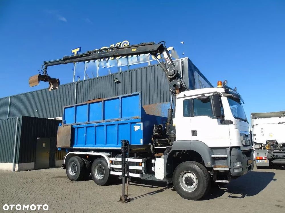MAN TGS 26.400 6x6 – Wywrotka 3-stronna Meiller + Żuraw HIAB 166 E3 HIPRO – 429.222 km – Euro 4 - 18