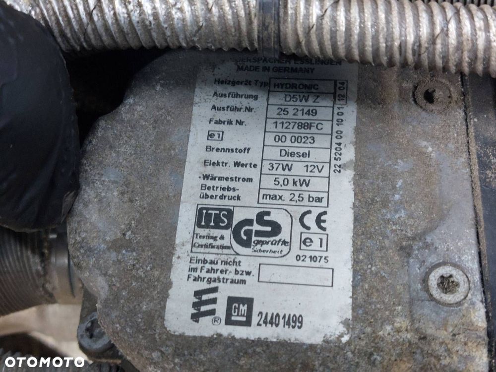 WEBASTO OGRZEWANIE POSTOJOWE OPEL SIGNUM I VECTRA C 1.9 CDTI 24401499 - 5