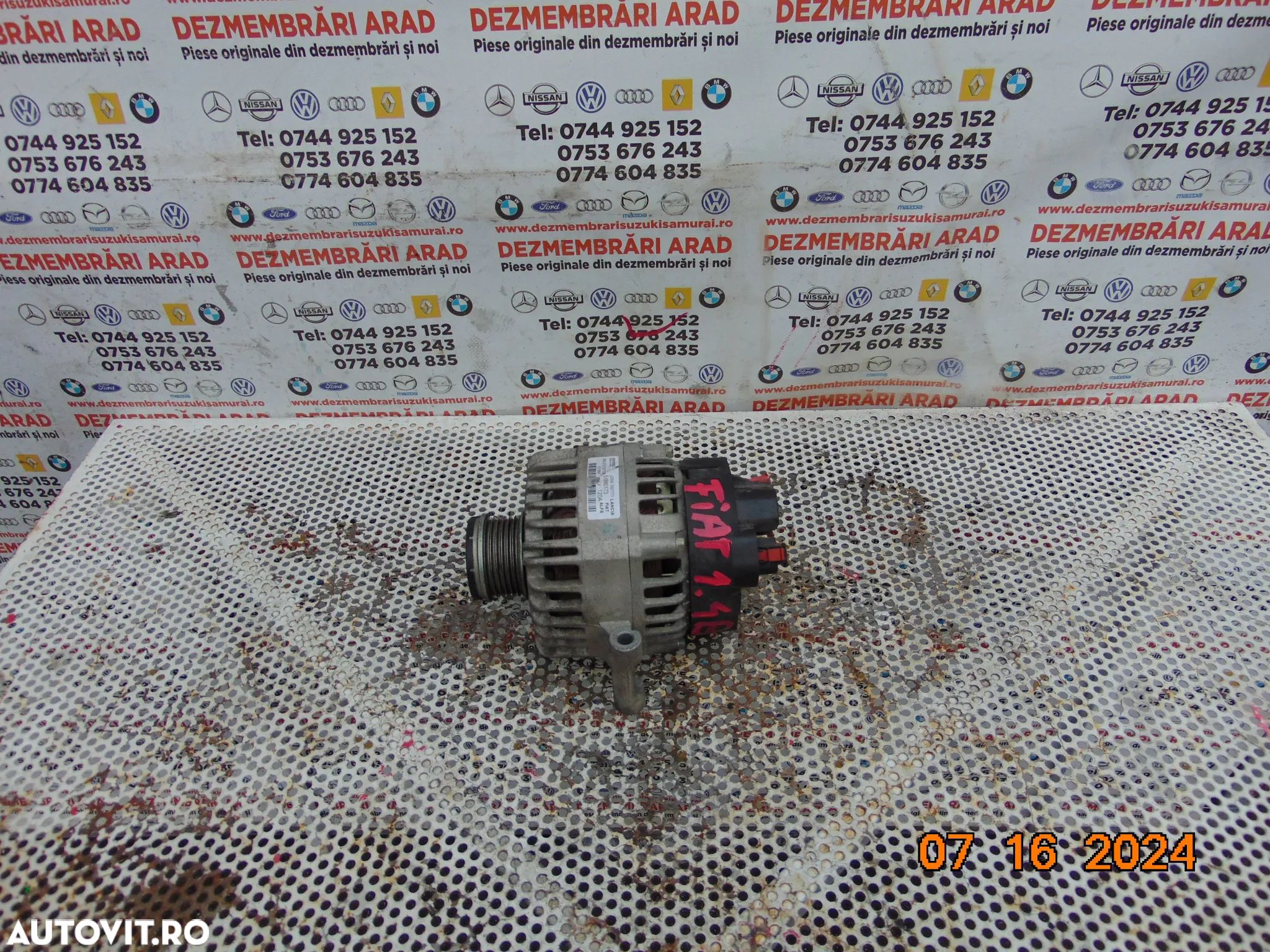 Alternator fiat tipo 1.4 benzina cod 51880173 fiat 500 1.3 puntoalfa romeo - 1