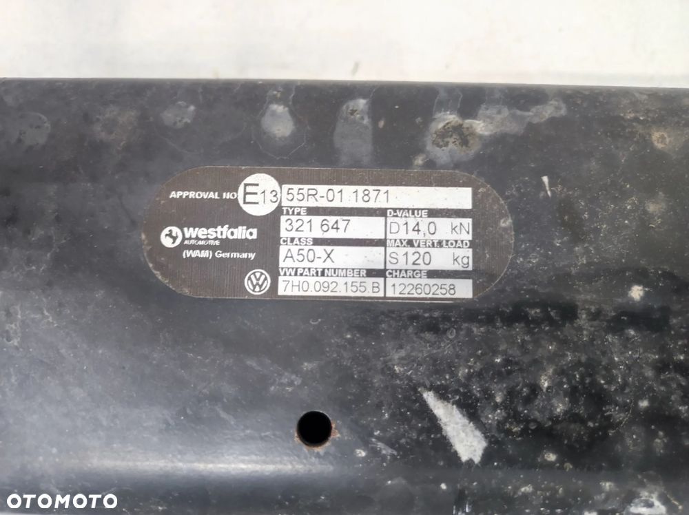 HAK HOLOWNICZY MODUŁ HAKA VW TRANSPORTER T6 LIFT - 7